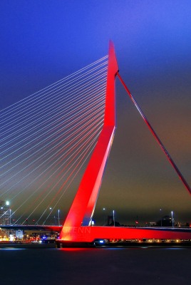 Вантовый мост город ночь
