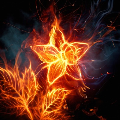 цветок из огня