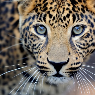 леопард морда глаза