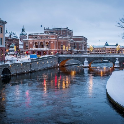 архитектура страны город река Стокгольм Швеция