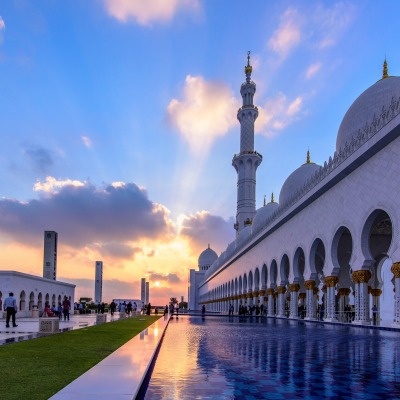 Эмираты Абу-Даби закат