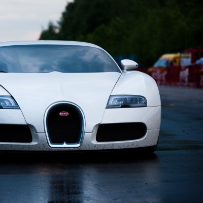 белая bugatti