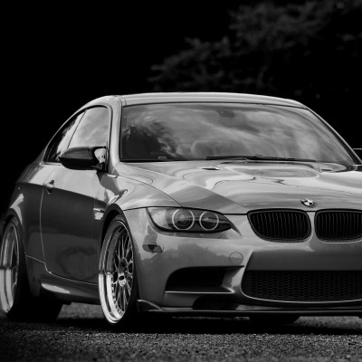 черно-бело фото BMW