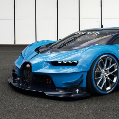 спортивный автомобиль синий Bugatti Chiron