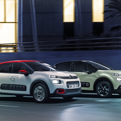 Citroen C3 дорога ночь