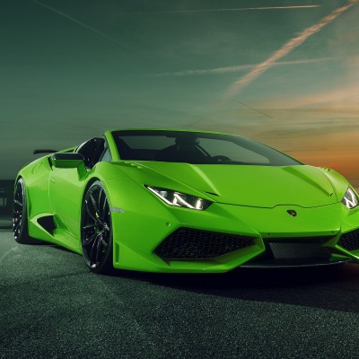 lamborghini huracan асфальт небо море