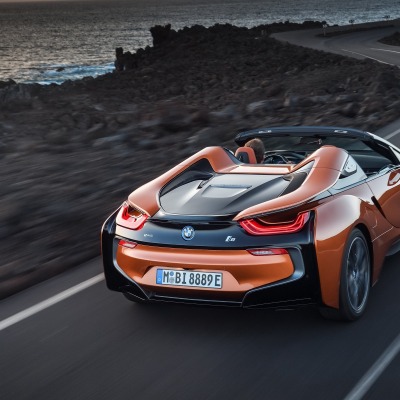 bmw i8 кабриолет серпантин дорога