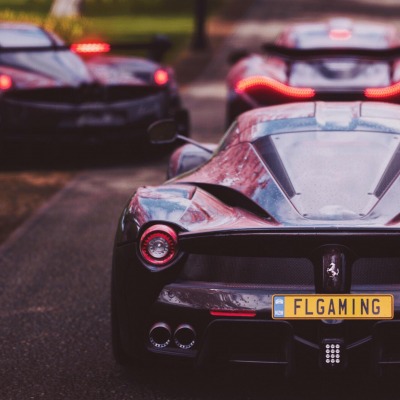 ferrari laferrari ferrari вид сзади суперкар