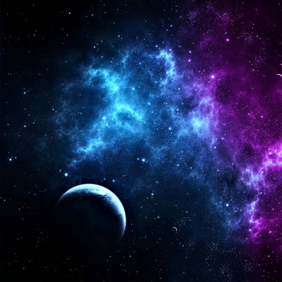космос туманность свет планеты звезды