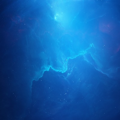 туманность синий свет космос звезды