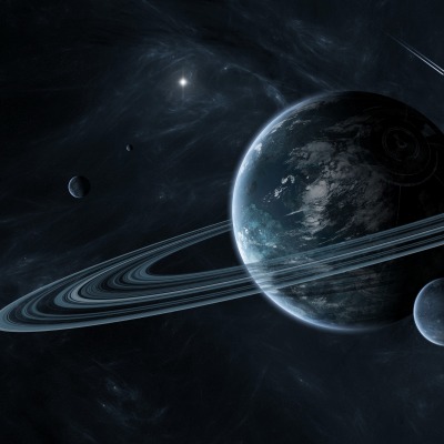 планета кольца космос