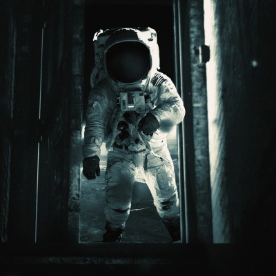 космонавт скафандр космос дверь