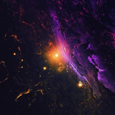 фиолетовый космос звезда туманность
