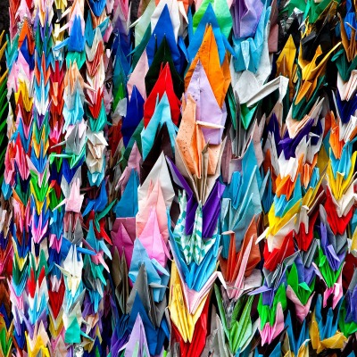 Разноцветное оригами