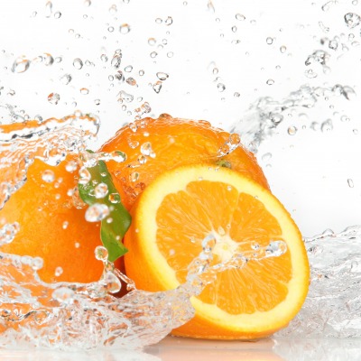 Апельсин вода брызги