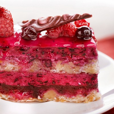 еда десерт торт малина
