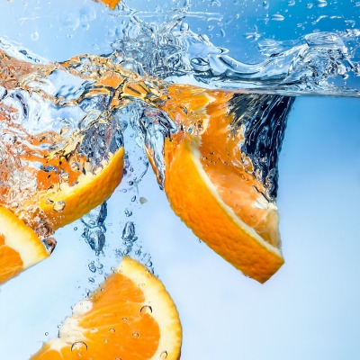 еда апельсины вода