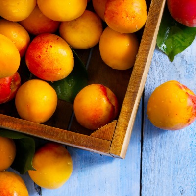 еда персики фрукты