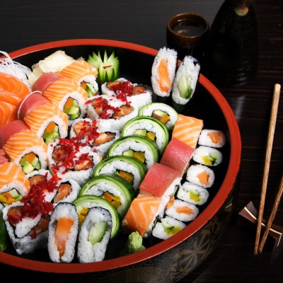 еда суши роллы японская кухня