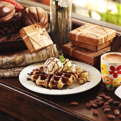 еда вафли кофе food waffles coffee