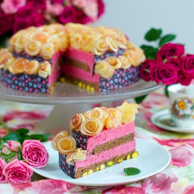еда торт цветы food cake the flowers