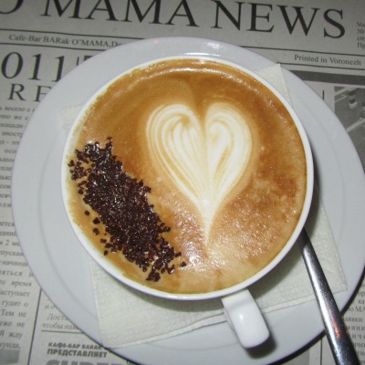 капучино сердце газета cappuccino heart newspaper