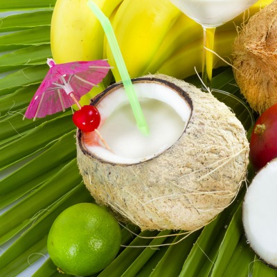 кокос коктейль фрукты