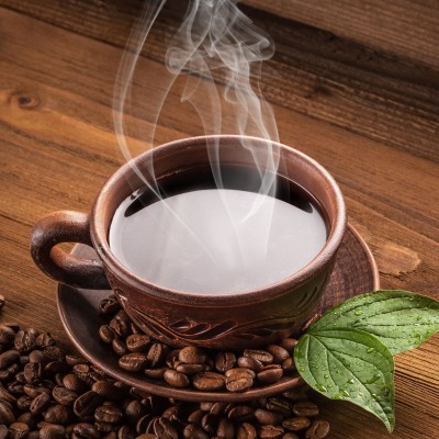 кофе кофейные зерна чашка блюдце дым