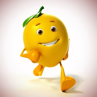лимон веселый 3d