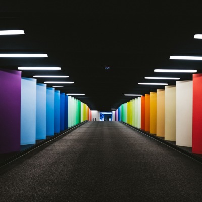тоннель краски столбы