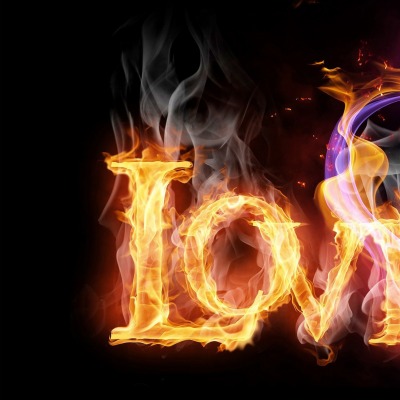 love огонь