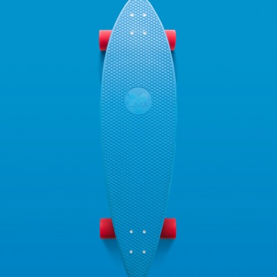 скейтборд минимализм голубой