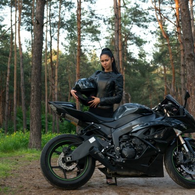 девушки черный мотоциклы спортивный