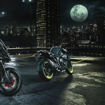 мотоциклы ночь луна