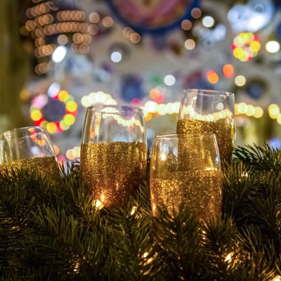 бокалы шампанское новый год glasses champagne new year