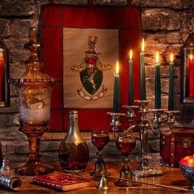 свечи стол подсвечник герб