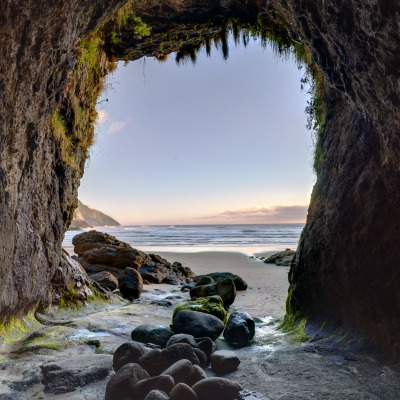 арка пещера камни берег