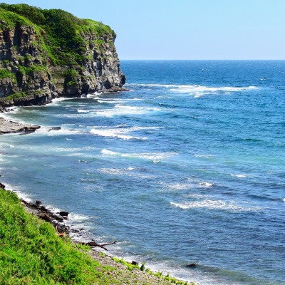 природа море скалы трава горизонт nature sea rock grass horizon