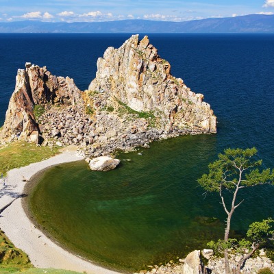 природа скалы море горы деревья трава nature rock sea mountains trees grass