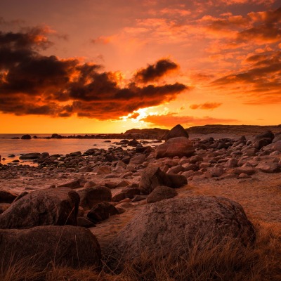 природа вечер закат небо облака море горизонт nature evening sunset the sky clouds sea horizon