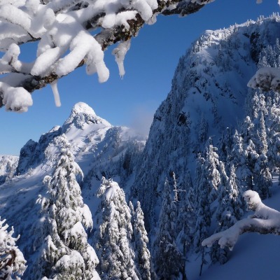 снег горы зима snow mountains winter