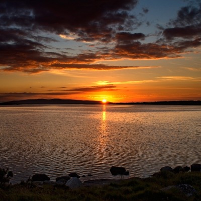 закат озеро sunset the lake