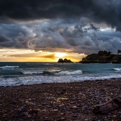 закат берег камни sunset shore stones