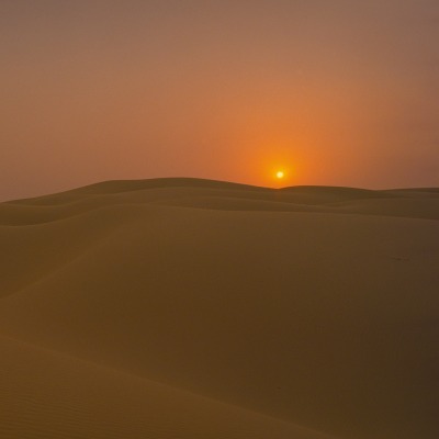 пустыня пески закат