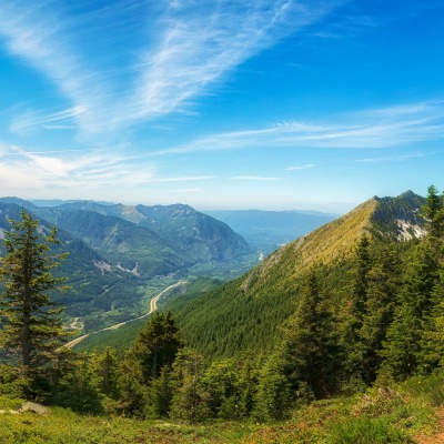 лето горы пейзаж высота горизонт