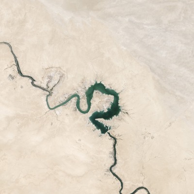 река пустыня вид сверху ландшафт