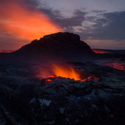 вулкан извержение магма