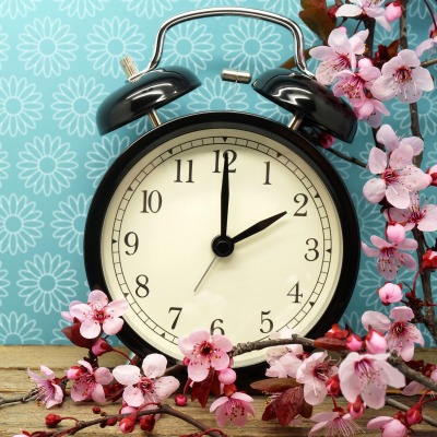 будильник часы цветы обои