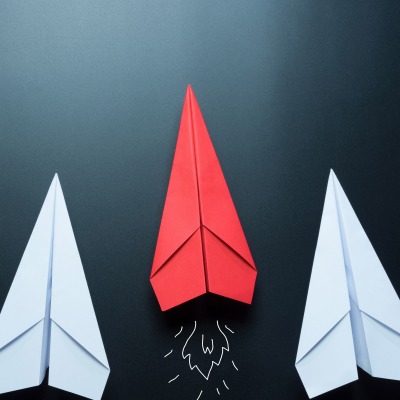 оригами самолет креатив минимализм
