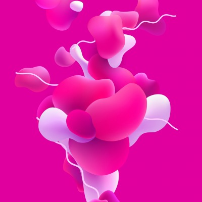 абстракция пузыри розовый